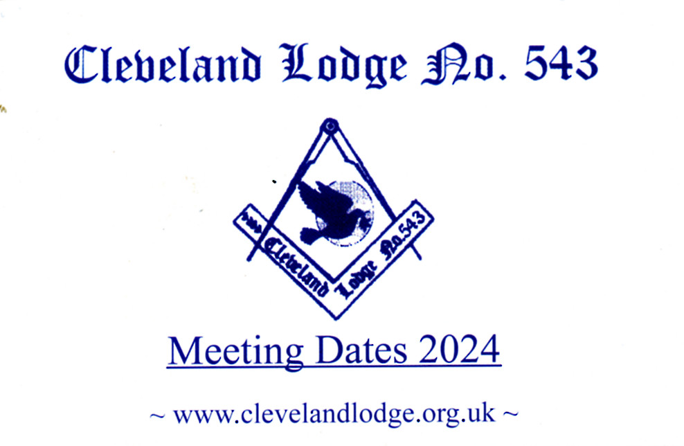 Cleveland Lodge No. 543 - 2024 Meeting Dates