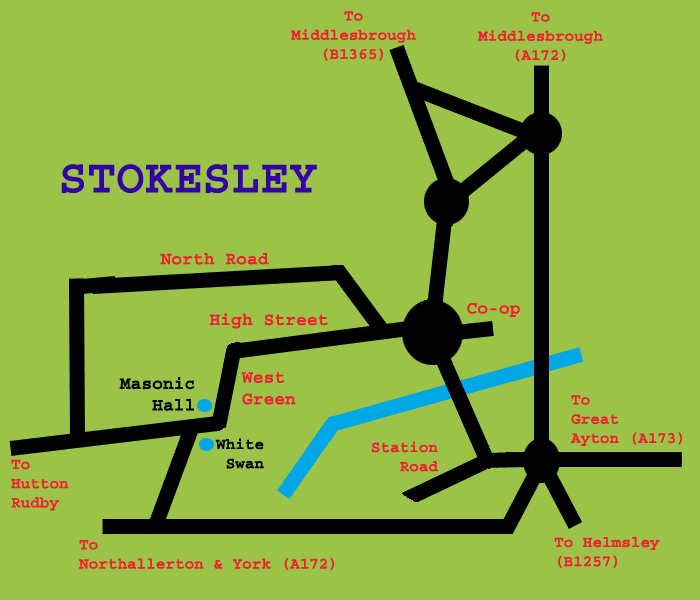 Map of Stokesley